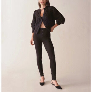 D�en 'Leto' Black Viscose Knit Pant Size M